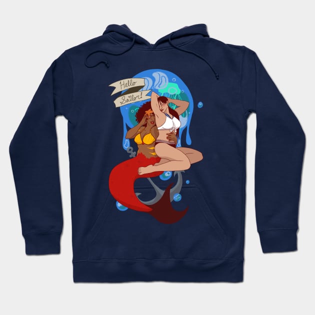 Hello Sailor! Ladies SFW Hoodie by bones